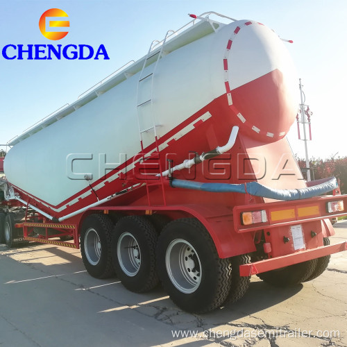 3 Axles 55ton Bulk Cement Tanker Semi Trailer